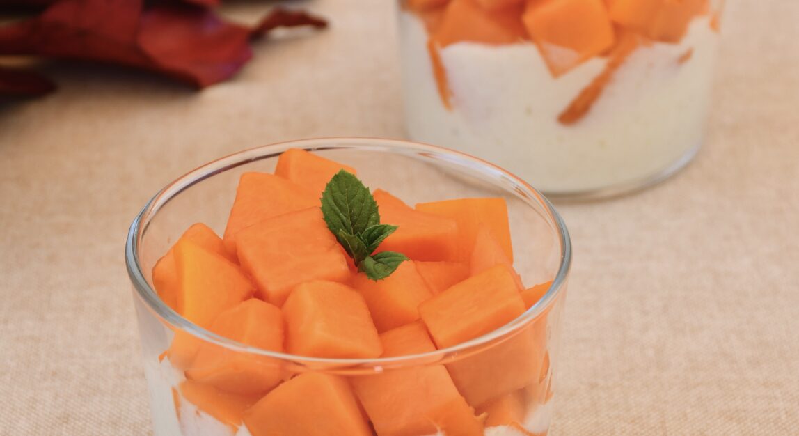 Vasitos de plátano y mascarpone